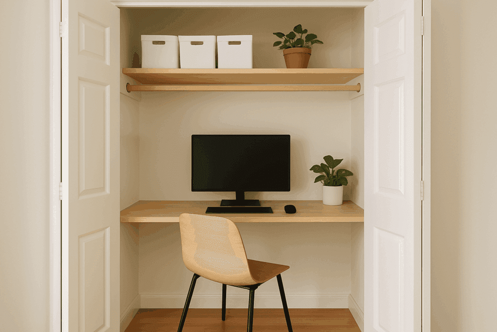 Cloffice: Closet Turned Office