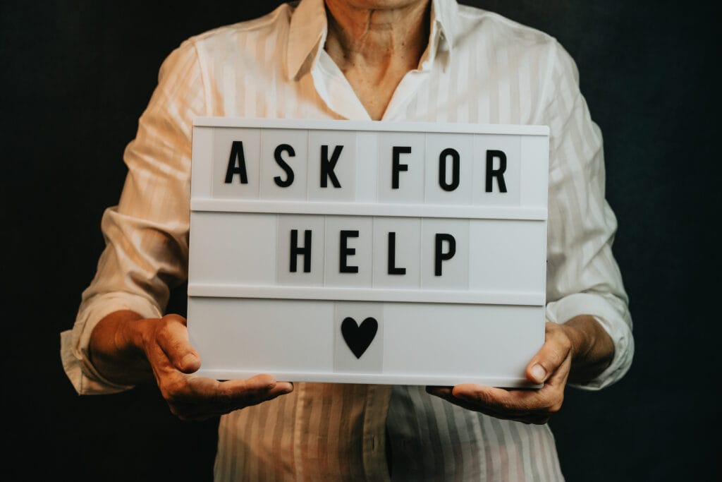 ask for help and support from peers and friends while working from home